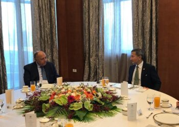 وزير الخارجية يبحث سبل تطوير العلاقات بين مصر وسنغافورة أثناء لقاء مع نظيره السنغافوري ‬ 1