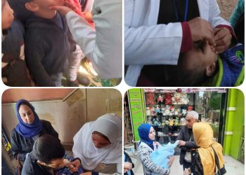 القومية للتطعيم ضد شلل الأطفال تواصل استمرارها لليوم الثالث بالمحافظات