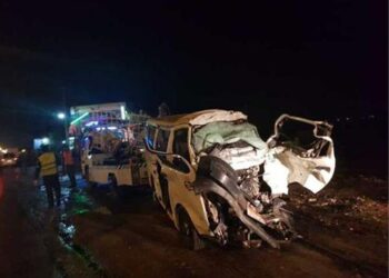 المرور ينتهي من رفع آثار حادث تصادم طريق أسيوط الغربي 5