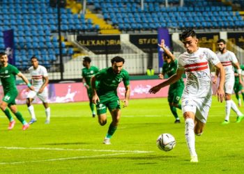 المصري يختتم تدريباته استعدادًا لمواجهة الزمالك في الدوري 1