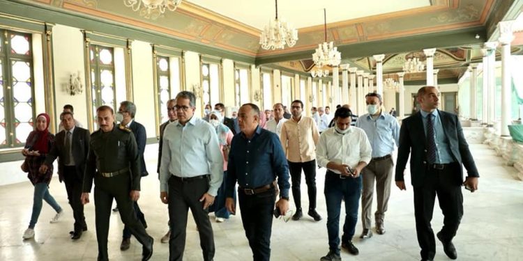 وزير السياحة يتفقد اللمسات النهائية لمشروع ترميم قصر محمد على بشبرا
