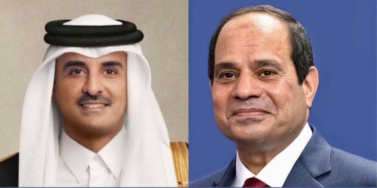 أمير قطر يهاتف الرئيس السيسي لتهنئته بمناسبة عيد الفطر 1