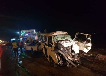 إصابة 3 اشخاص في حادث تصادم بمحور الأوتوستراد 1
