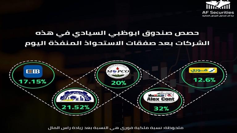«توفرالدولار».. تفاصيل الحصص التي اشترتها القابضة الإماراتية في 5 شركات مصرية 2