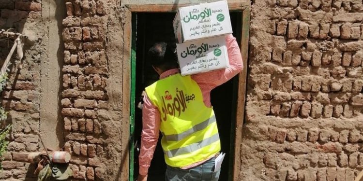 الأورمان تستهدف 167 قرية لتوزيع كراتين رمضان فى الفيوم