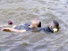 انتشال جثة شخص من مياه الرياح التوفيقي بـ القناطر الخيرية 1