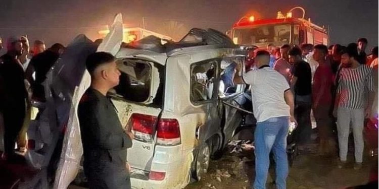 عاجل إنقلاب سيارة أجرة ميكروباص وإصابة 14شخص بطريق أسيوط الغربي في الفيوم 1