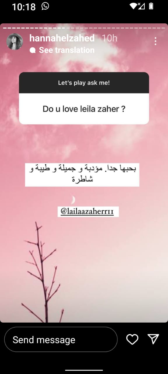 متابعة لـ هنا الزاهد: بتحبي ليلى زاهر.. والأخيرة ترد 1
