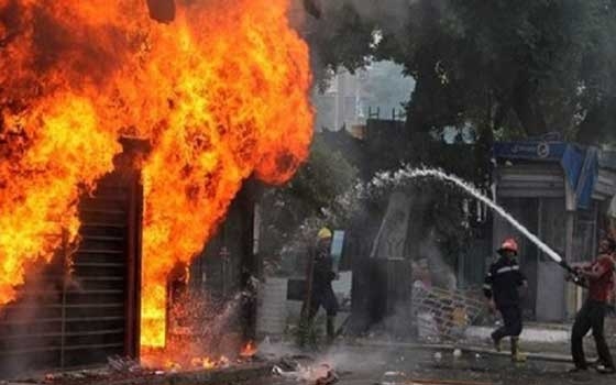 الداخلية تكشف سبب حريق كنيسة أبو سيفين بـ إمبابة