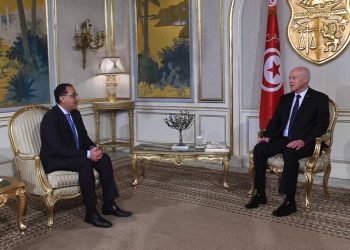 الرئيس التونسي ورئيس مجلس الوزراء مصطفى مدبولي