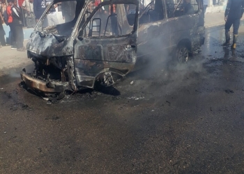 طلب التحريات في حريق سيارة «ميكروباص» بكفر الشيخ