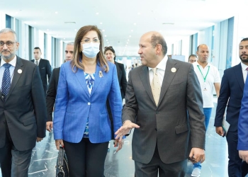 وزيرة التخطيط تتفقد فعاليات الاجتماعات السنوية لـ بنك شرم الشيخ