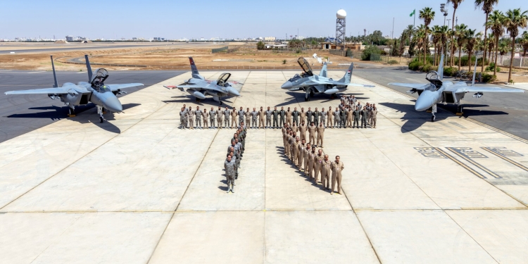 القوات المسلحة تختتم فعاليات التدريب الجوي المصري السعودي المشترك