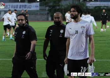 ‏إصابة محمود علاء بكدمة في الكاحل خلال مران منتخب مصر إستعداداً لمواجهة كوريا الجنوبية 1