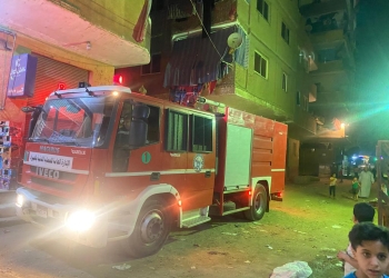 الحماية المدنية تسيطر على حريق شقة سكنية بالوراق دون إصابات 1