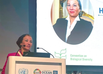 وزيرة البيئة تشارك في جلسة «هدف التنمية المستدامة 14»