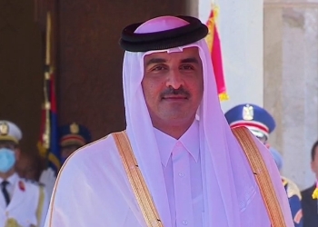 شاهد بالبث المباشر| لحظة وصول أمير قطر لـ قصر الإتحادية