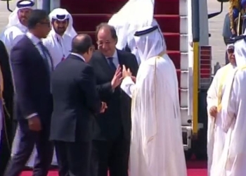 السيسي يودع أمير قطر تميم بن حمد في ختام زيارته لـ مصر 7