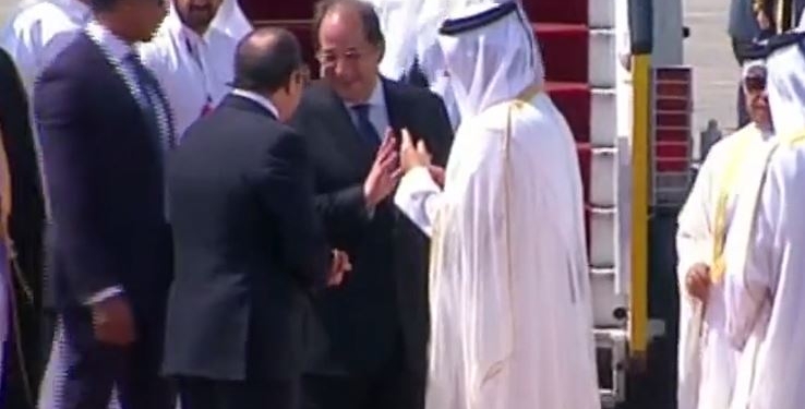السيسي يودع أمير قطر تميم بن حمد في ختام زيارته لـ مصر 1