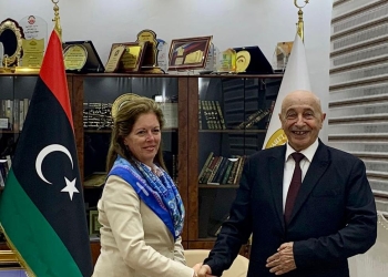 مبعوثة الأمم المتحدة لدى ليبيا تلتقي رئيس مجلس النواب عقيلة صالح