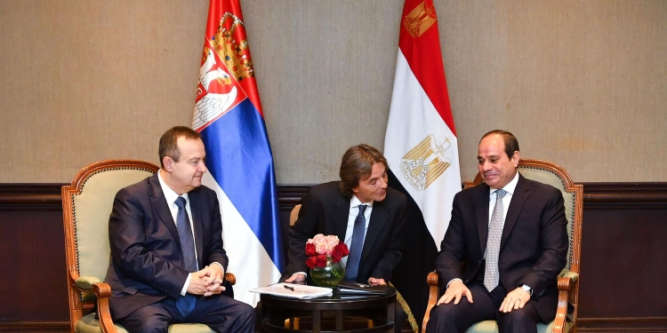 السيسي يلتقي إيفيتسا داتشيتش رئيس البرلمان الصربي