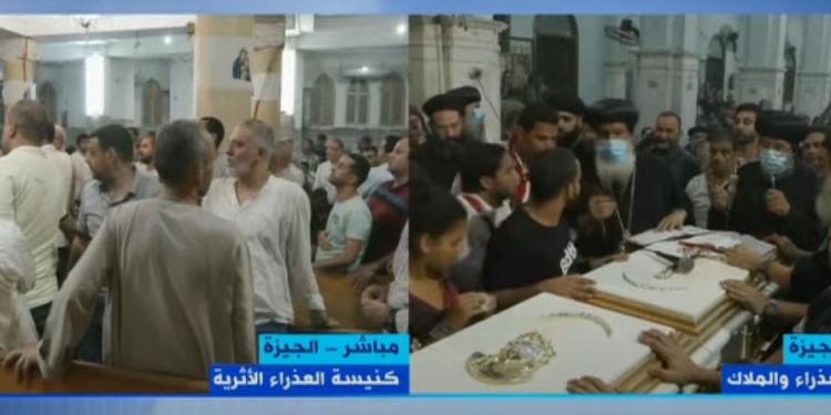 بث مباشر| جنازة ضحايا كنيسة أبو سيفين بـ إمبابة