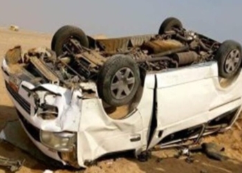 إصابة 3 مواطنين أثر حادث تصادم سيارتين بالطريق الصحراوى فى الجيزة