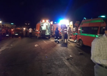 عاجل | إصابة 12 في حادث إنقلاب سيارة ميكروباص على الطريق الصحراوى الغربى بسوهاج 1