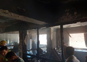وزير العدل ينعي ضحايا حادث حريق كنيسة أبو سيفين