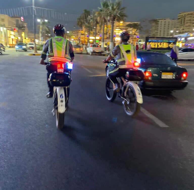 مرور بورسعيد يبدأ استخدام الدراجات الهوائية لأفراد الشرطة لتسهيل حركة السيارات 4