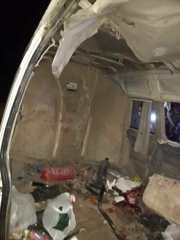 بالصور.. مصرع 17 في حادث تصادم بـ الصحراوي الغربي سوهاج جهينة 5