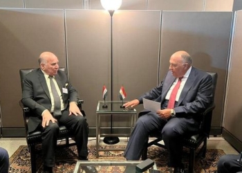 وزير الخارجية يلتقي مع نظيره العراقي على هامش أعمال الجمعية العامة للأمم المتحدة بنيويورك  2