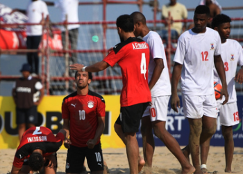 منتخب مصر الشاطئية يفوز على موريشيوس في بطولة "كوسافا" 3