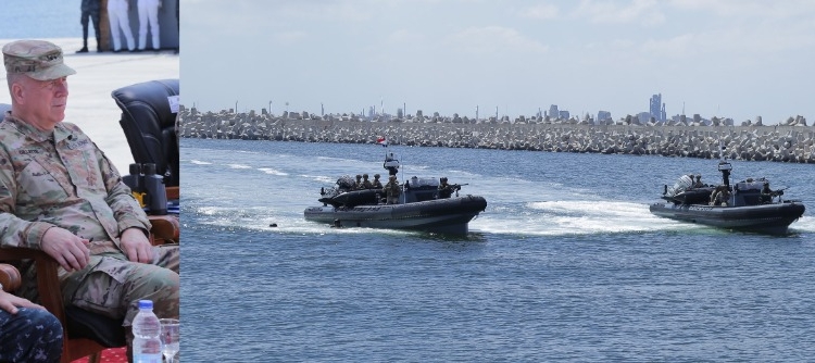 القوات البحرية المصرية والأمريكية تتبادلان تدريبات عسكرية مشتركة بـ البحر المتوسط