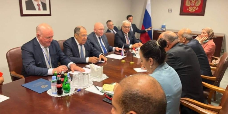 وزير الخارجية يلتقي نظيره الروسي على هامش أعمال الجمعية العامة بنيويورك 1