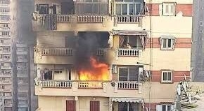 التحقيق في حريق نشب داخل شقة سكنية بعين شمس