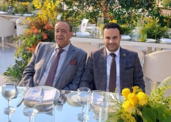 النائب محمود بدر يشارك في حفل زفاف نجل وزير العدل