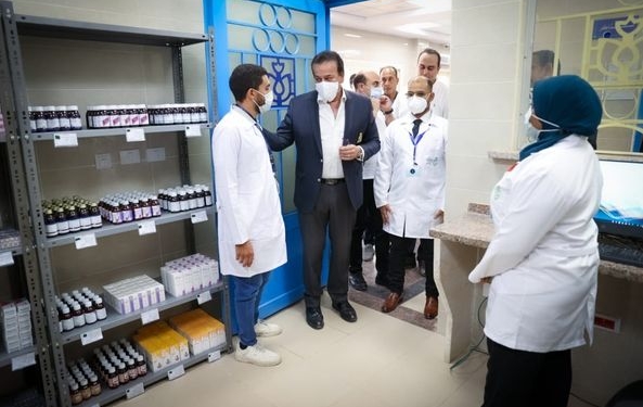 وزير الصحة يتفقد مشروع إنشاء وتطوير وحدتي طب أسرة «الجعافرة وأبو الريش قبلي» 1