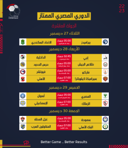 رابطة الأندية تعلن جدول مواعيد مباريات الدوري المصري (صور) 10