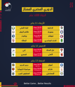 رابطة الأندية تعلن جدول مواعيد مباريات الدوري المصري (صور) 13