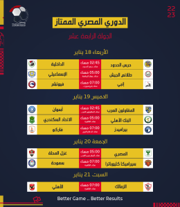 رابطة الأندية تعلن جدول مواعيد مباريات الدوري المصري (صور) 14