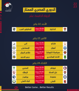 رابطة الأندية تعلن جدول مواعيد مباريات الدوري المصري (صور) 15
