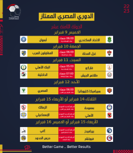 رابطة الأندية تعلن جدول مواعيد مباريات الدوري المصري (صور) 18