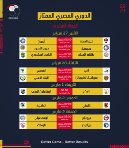 رابطة الأندية تعلن جدول مواعيد مباريات الدوري المصري (صور) 20