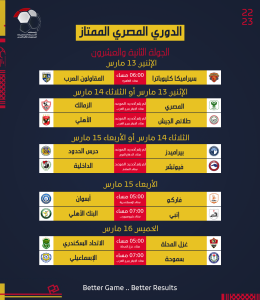 رابطة الأندية تعلن جدول مواعيد مباريات الدوري المصري (صور) 22