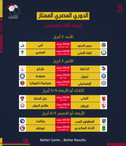 رابطة الأندية تعلن جدول مواعيد مباريات الدوري المصري (صور) 23
