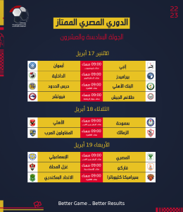 رابطة الأندية تعلن جدول مواعيد مباريات الدوري المصري (صور) 24