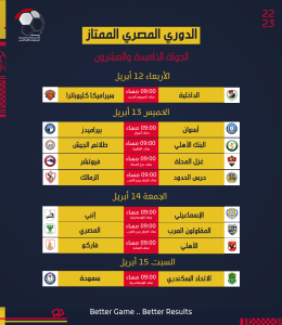 رابطة الأندية تعلن جدول مواعيد مباريات الدوري المصري (صور) 25