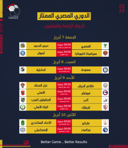 رابطة الأندية تعلن جدول مواعيد مباريات الدوري المصري (صور) 26