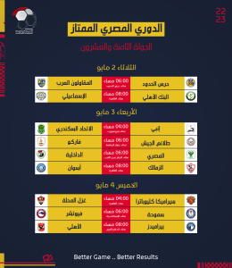 رابطة الأندية تعلن جدول مواعيد مباريات الدوري المصري (صور) 28